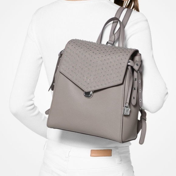 Michael Kors Bristol Leather Studded Backpack Bag